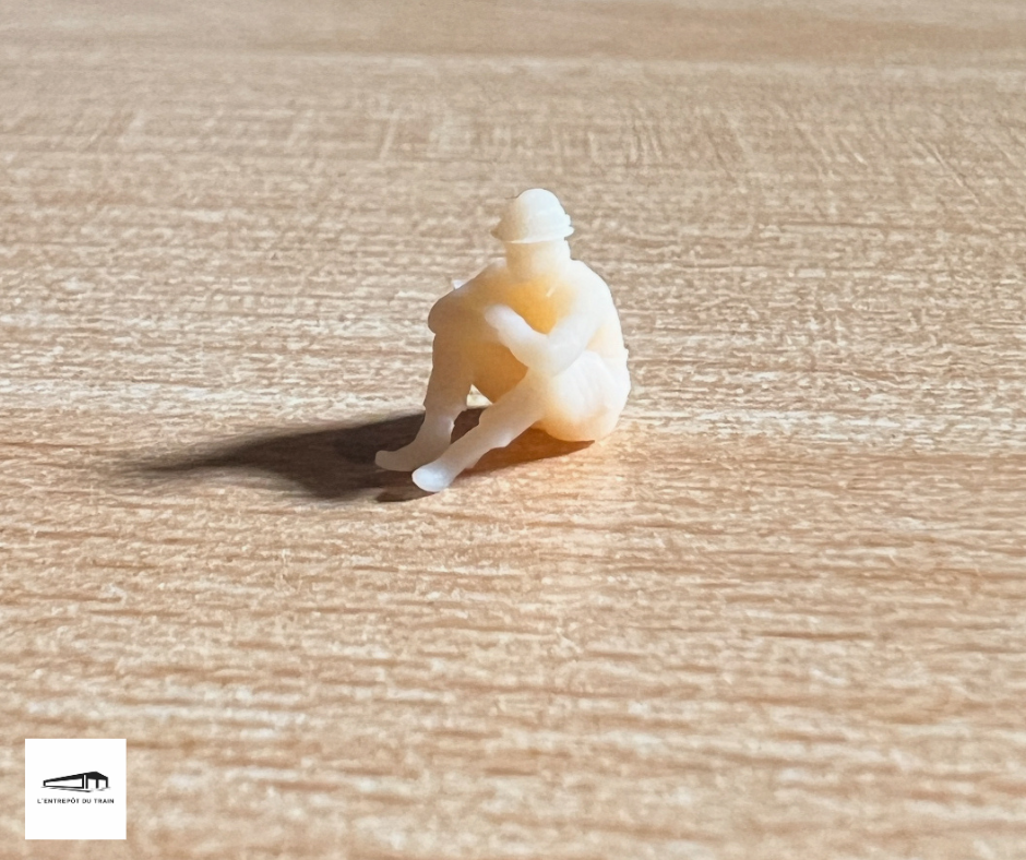 Figurine ouvrier au repos HO – Image 5